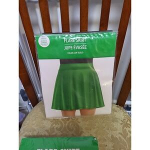 amscan halloween Flare Skirt Adult Green